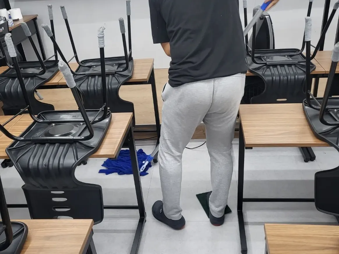 하남시 선동 사업장 로비·응접실 바닥 위생청소 사례 - 행진크린